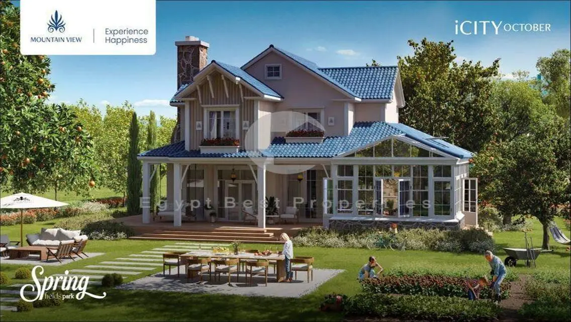 Independent villa for sale with mountain view