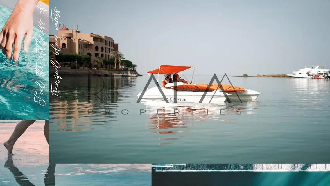 Sea view Apartment finished by Orascom w ACs|Gouna