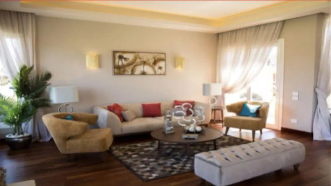 Apartment with private garden, finished, in Marvill Compound, Sheikh Zayed