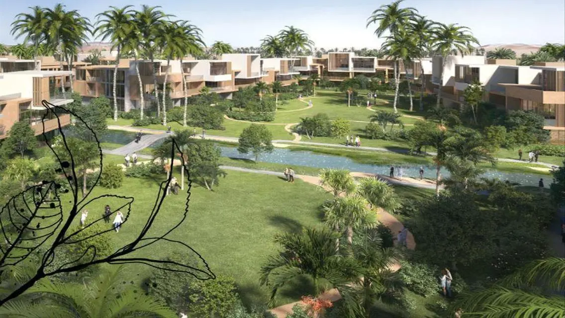 Apartment with private garden, finished, in Marvill Compound, Sheikh Zayed
