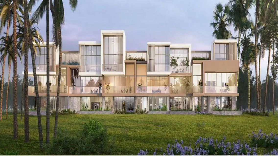 Apartment with private garden, finished, in Marvill Compound, Sheikh Zayed