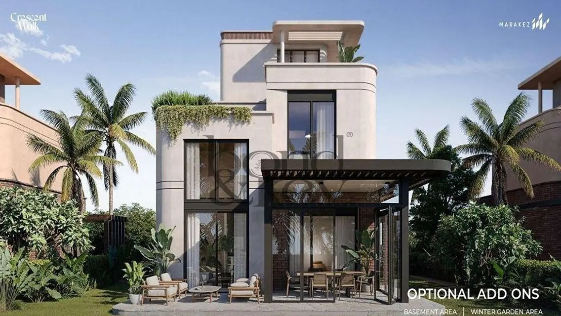 Luxury Apartment of 305 sqm in Crescent Walk Compound - New Cairo