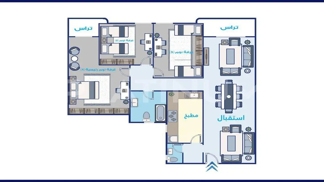 Apartment for sale 175 m Miami (Bir Masoud)