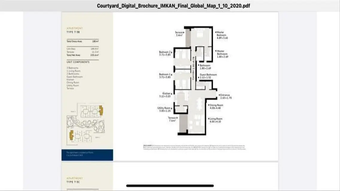 للبيع شقه مشطبة 180م موقع متميز Compound Al Burouj
