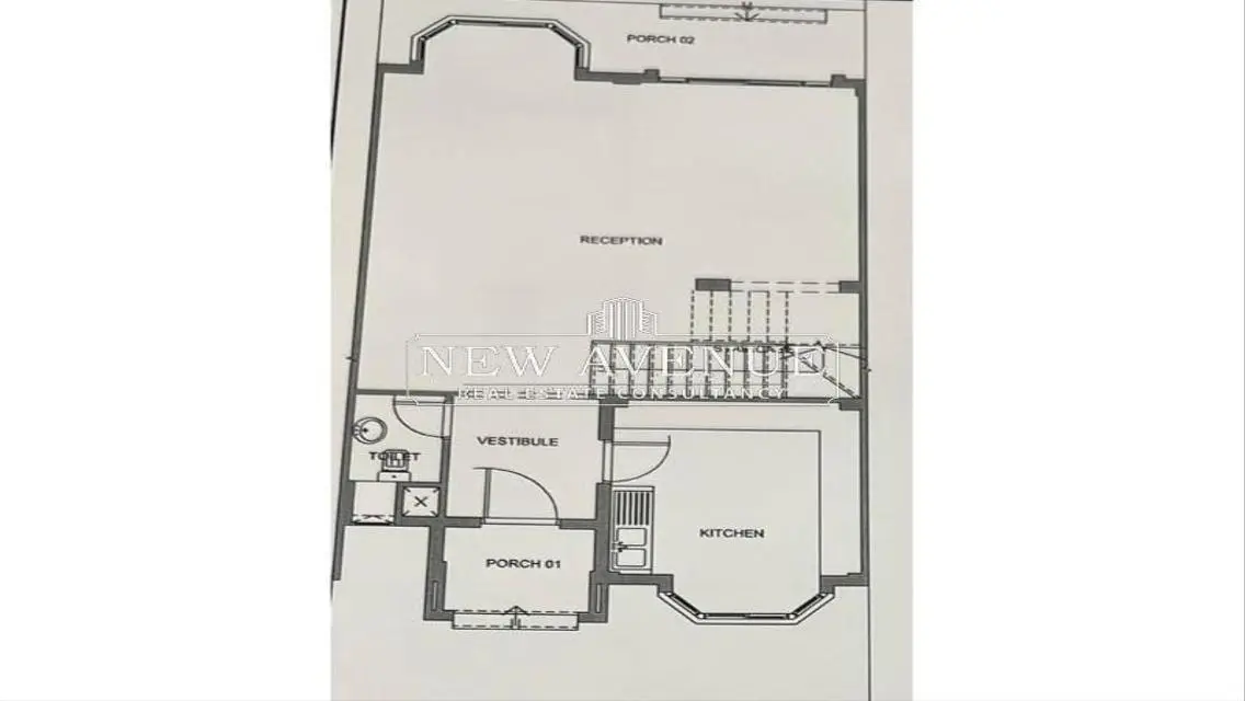 townhouse overlooking water features with installments