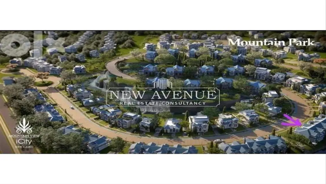 townhouse overlooking water features with installments