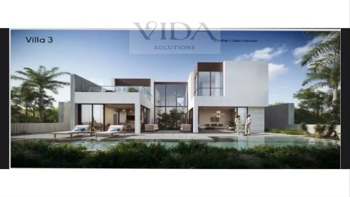 villa fully finished with ACs with the best price.