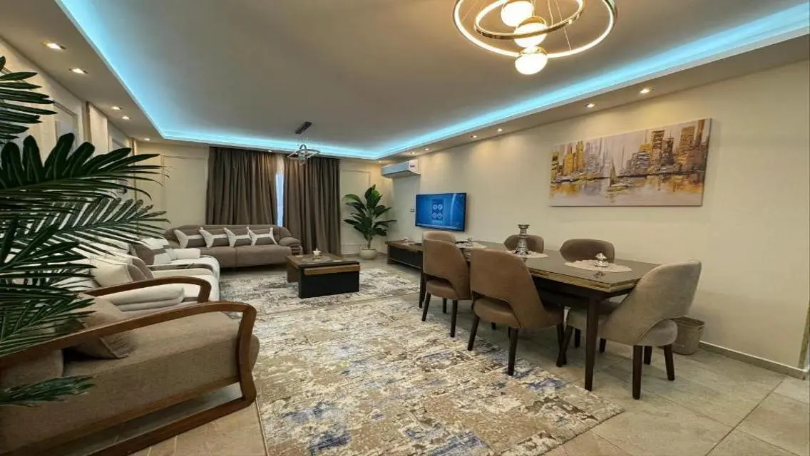 super lux furnished apartment for rent in Rehab