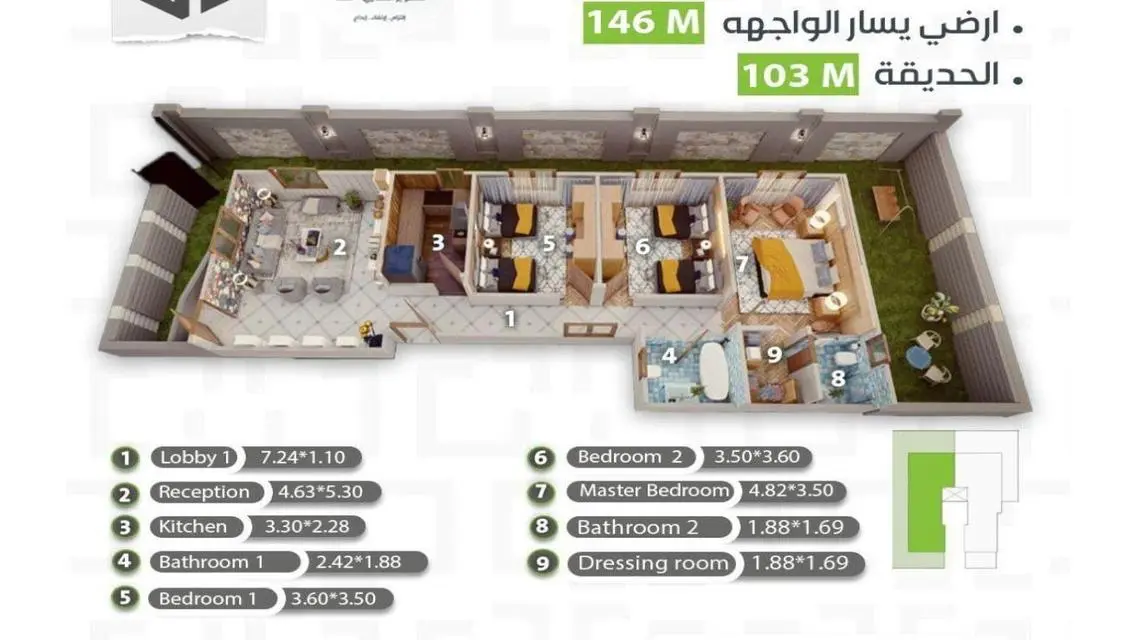 Immediate receipt of an apartment and installments