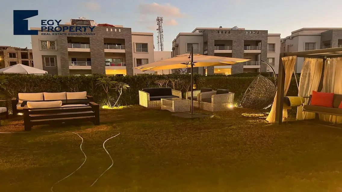 شاليه للبيع مفروش بجنينة في أمواج الساحل الشمالي