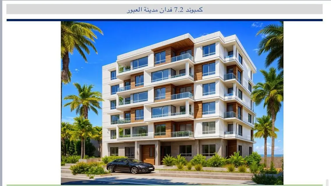 ابتسم شقه 75م بالتقسيط داخل كمبوند متكامل بمقدم10%