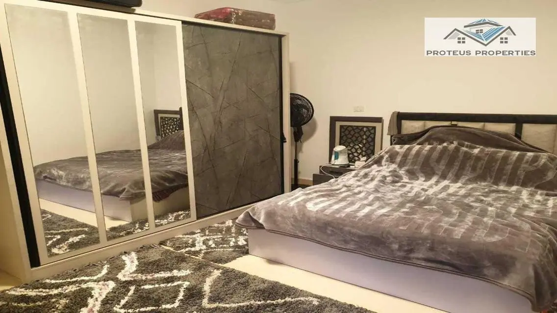 شقه مفروش فى الرحاب 99 متر الفيو وايد جاردن