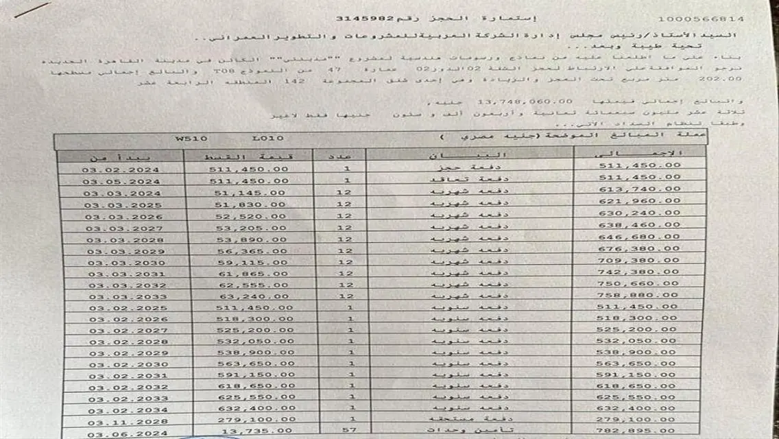 للبيع شقه 202م في مدينتي B14 بأعلى تميز L010