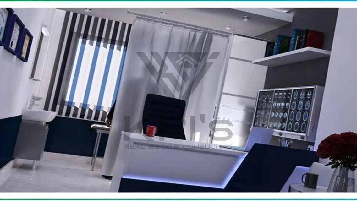 عيادة 75م 3غ للإيجار متشطبة بالتكييفات لوكيشن مميز