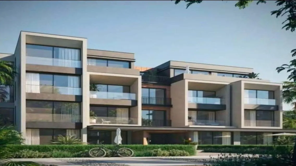 Finished apartment with open view of Palm Hills