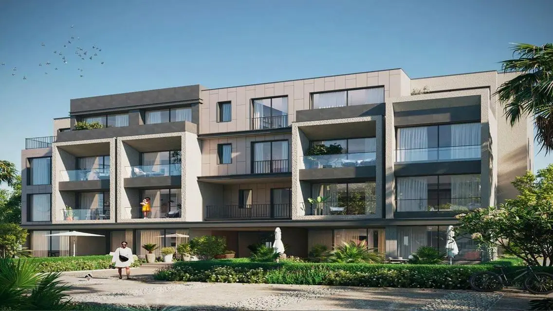 Finished apartment with open view of Palm Hills