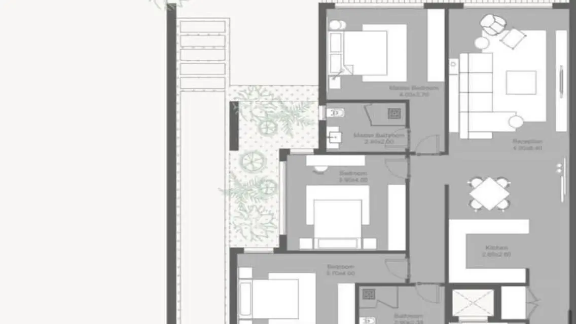 Luxury Apartment for Sale with Balcony and Private Garden