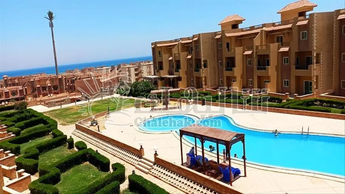 شاليه للبيع فيو البحر بالعين السخنة بقرية اورلاندو