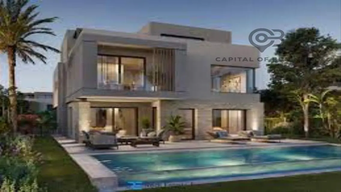 فيلا 0%مقدم تطل علي لاند سكيب ومصطحات مائيه