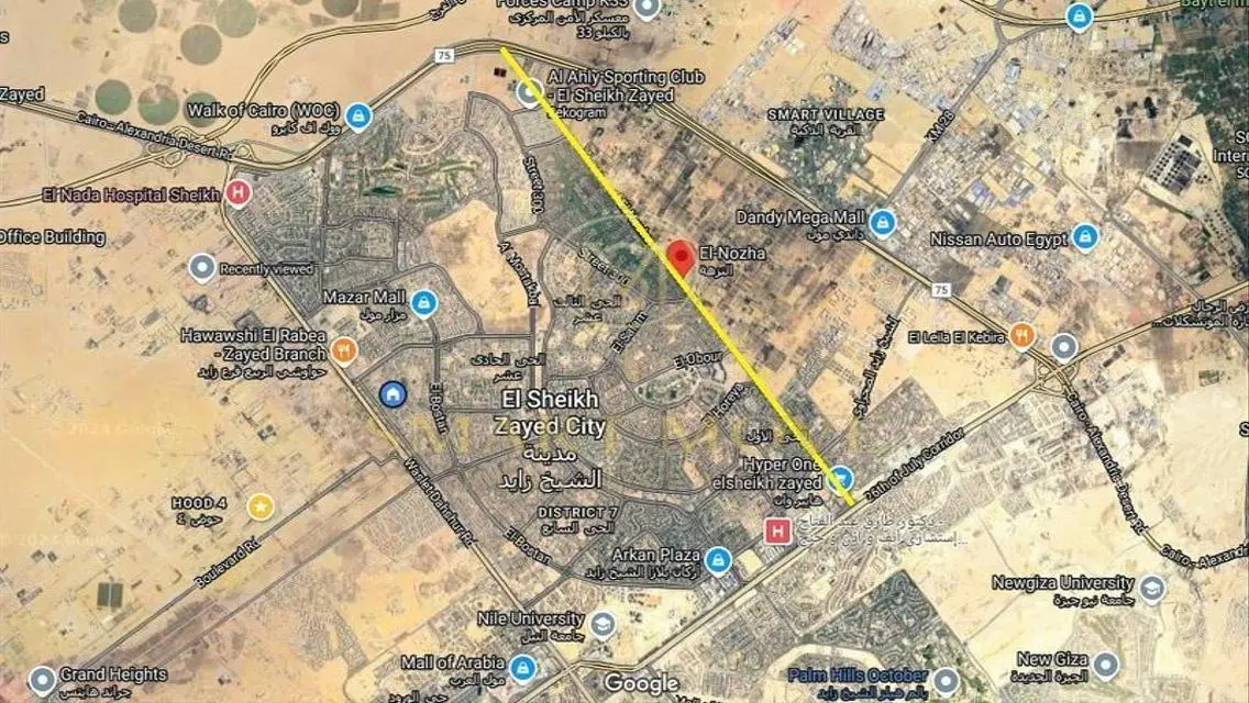 Land for sale 27000 m in Elsheikh Zayed