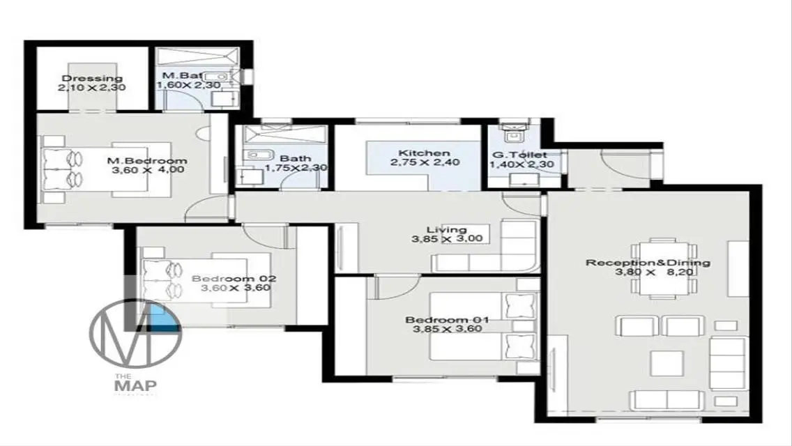 Luxury Apartment in Qamary Compound