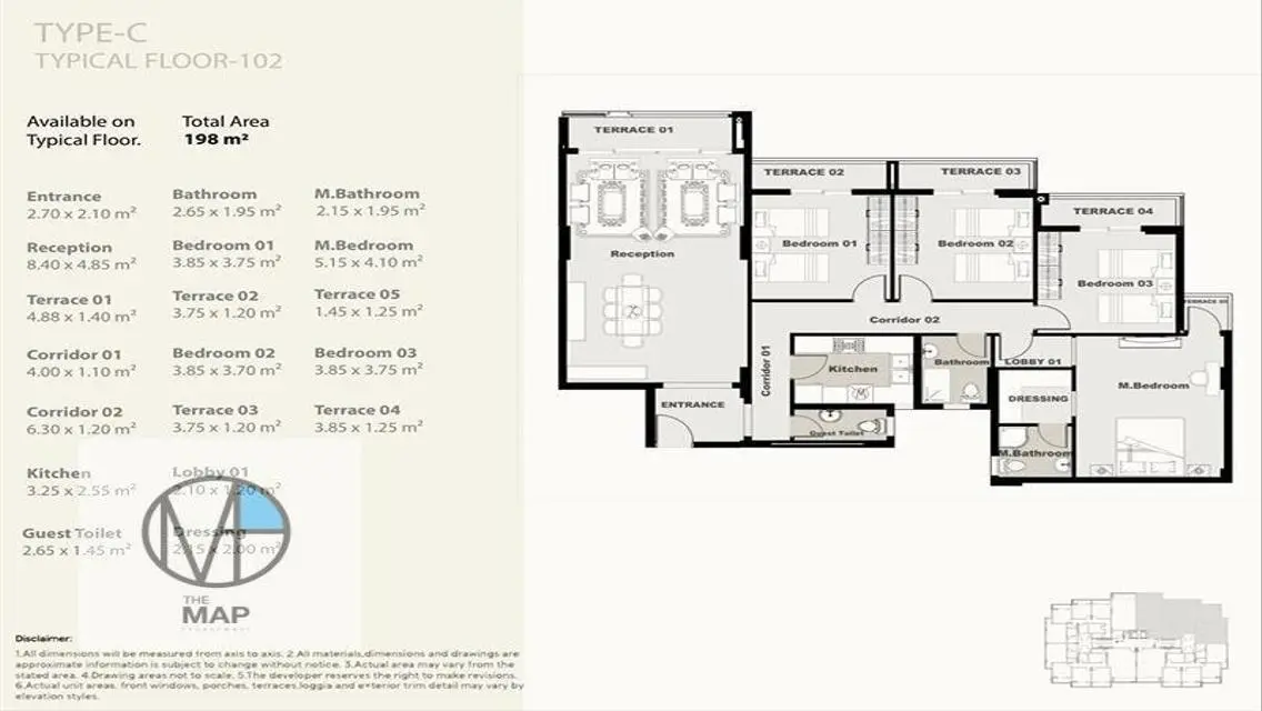 Luxury Apartment with Balcony and Amazing Amenities for Sale