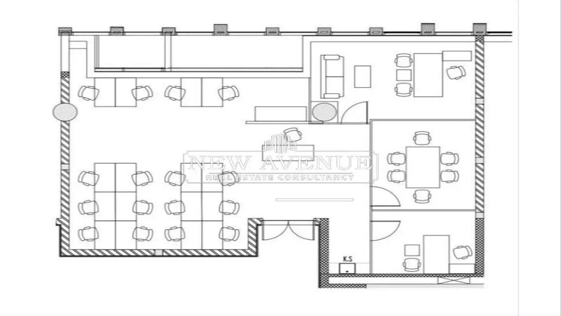 Fully finished office 142m with garden in Eastown