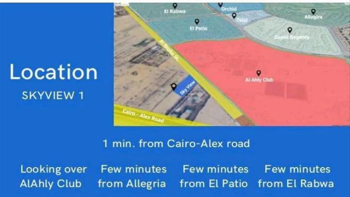 Ground apartment for sale in front of Al-Ahly Club