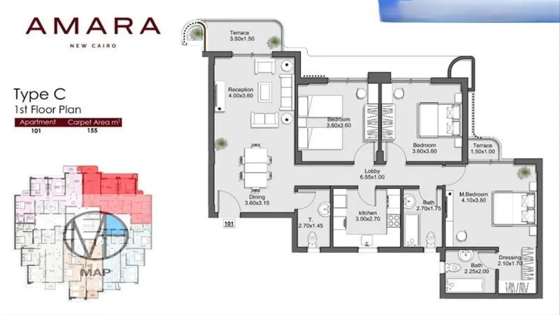 Luxury Apartment for Sale with Spacious Design