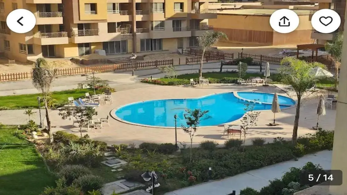 أرخص شقة للبيع بكمبوند بروميناد نصف تشطيب