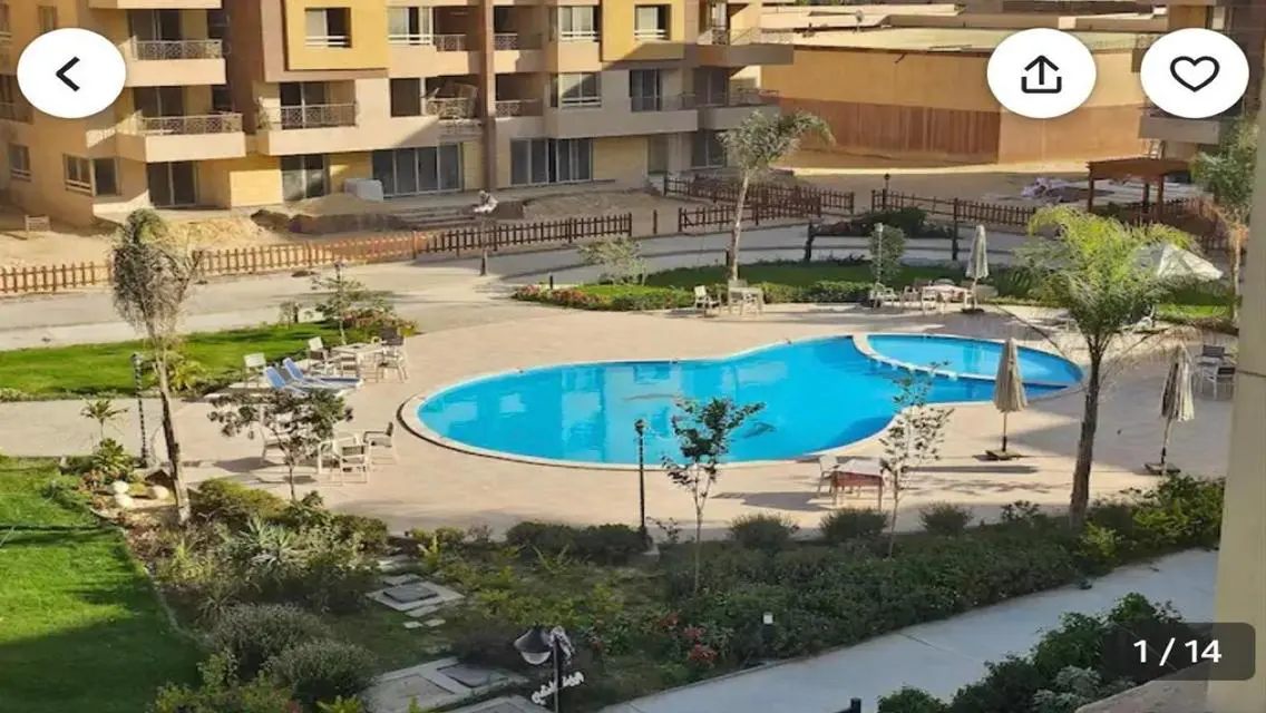 أرخص شقة للبيع بكمبوند بروميناد نصف تشطيب