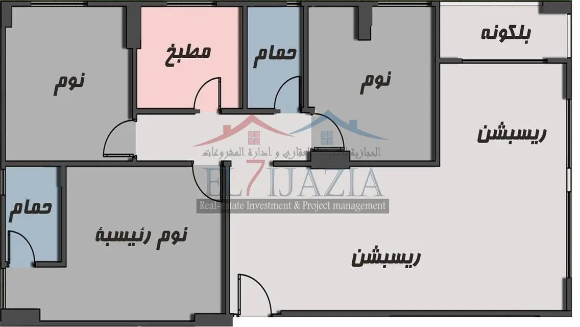 بأنظمة قسط 5سنوات شقه176م استلام فورى بحى الاوركيد