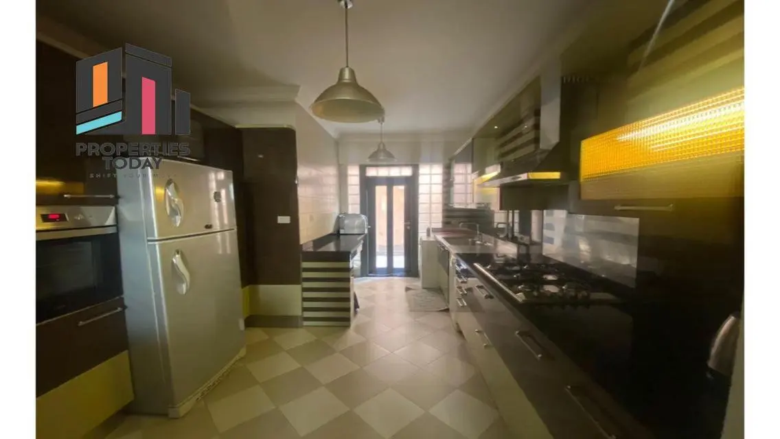 Furnished flat with garden for rent in Katameya