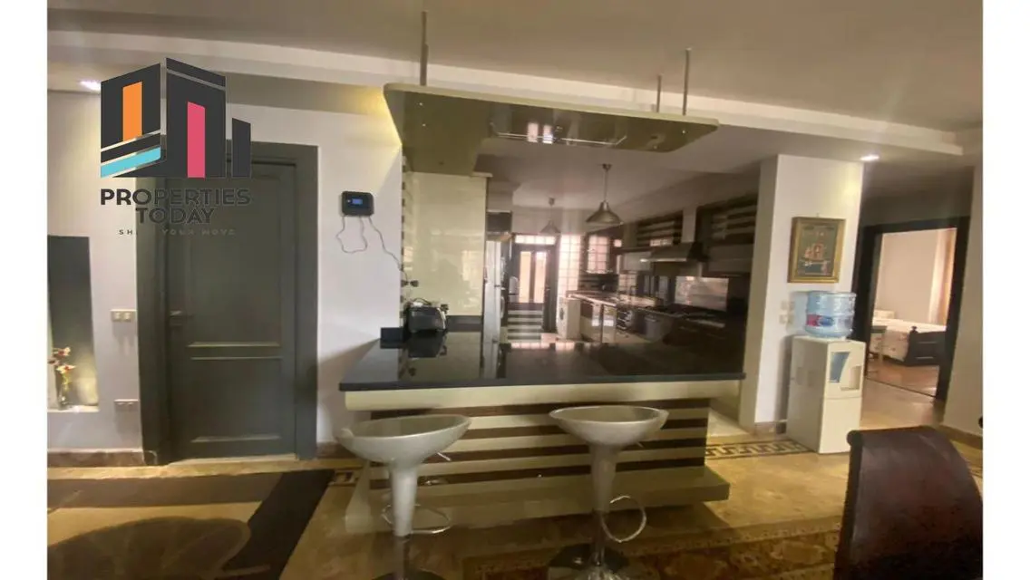 Furnished flat with garden for rent in Katameya