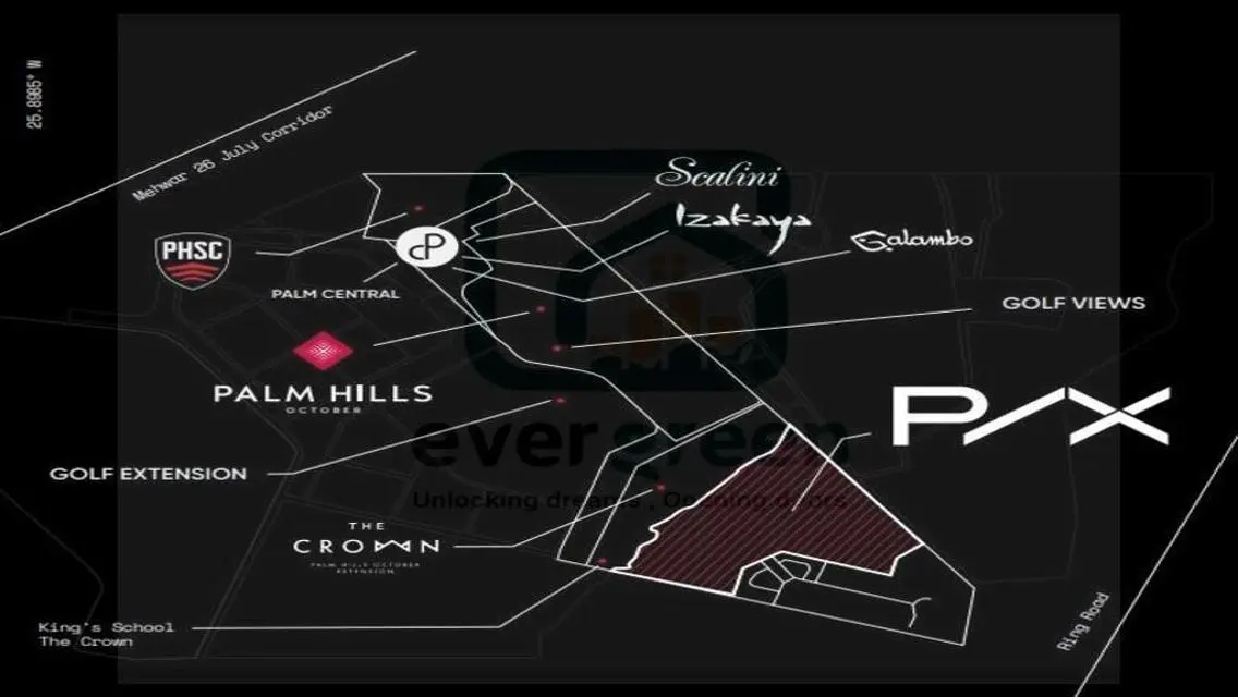 Prime villa in PX Palm Hills, 6 October over 8year
