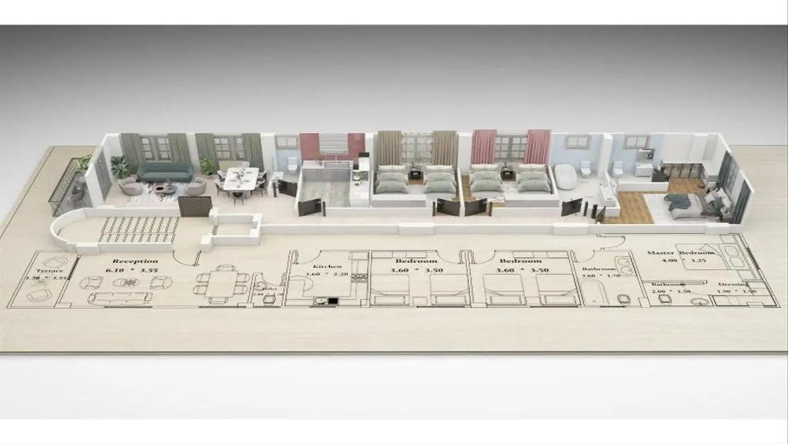 Luxury Apartment for Sale with Balcony and Private Garden