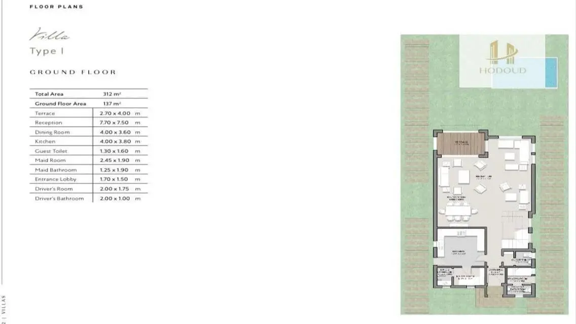 Luxury Villa for Sale - 312 sqm in an Exclusive Area