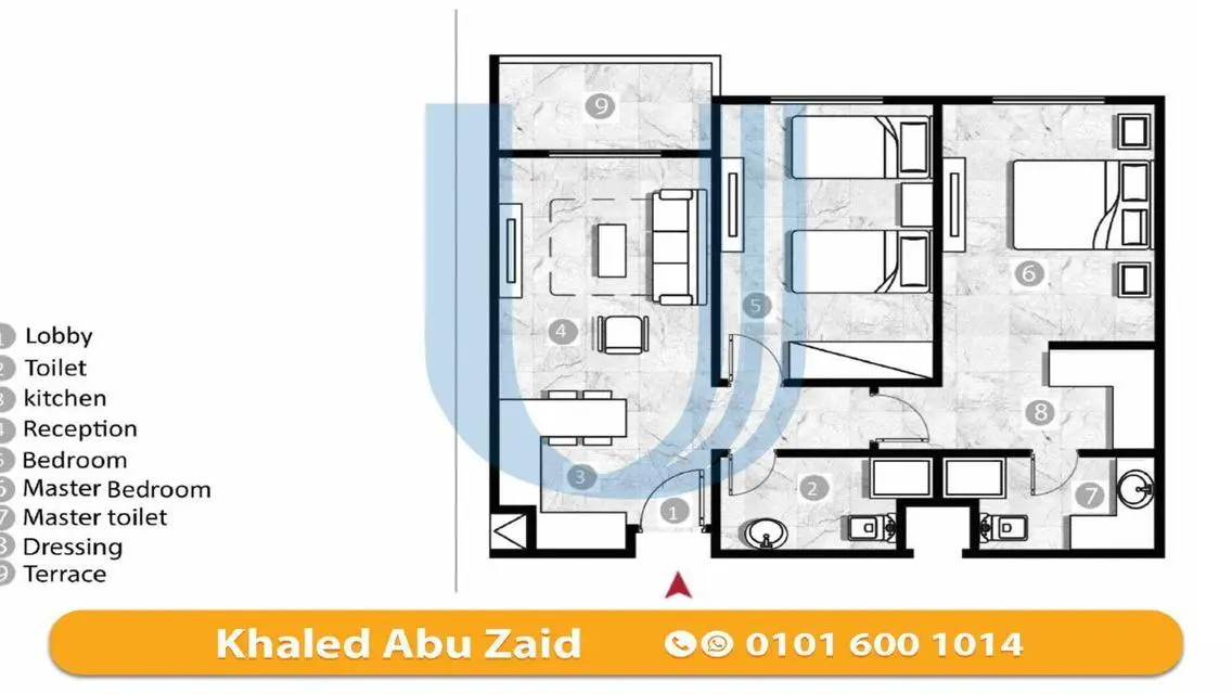 Luxurious Apartment of 375 Sqm with Balcony and Security Guard