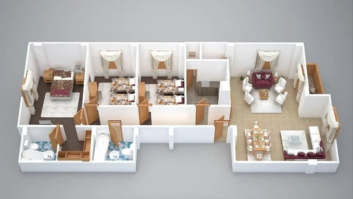 Luxury 3-Bedroom Apartment for Rent at an Attractive Price