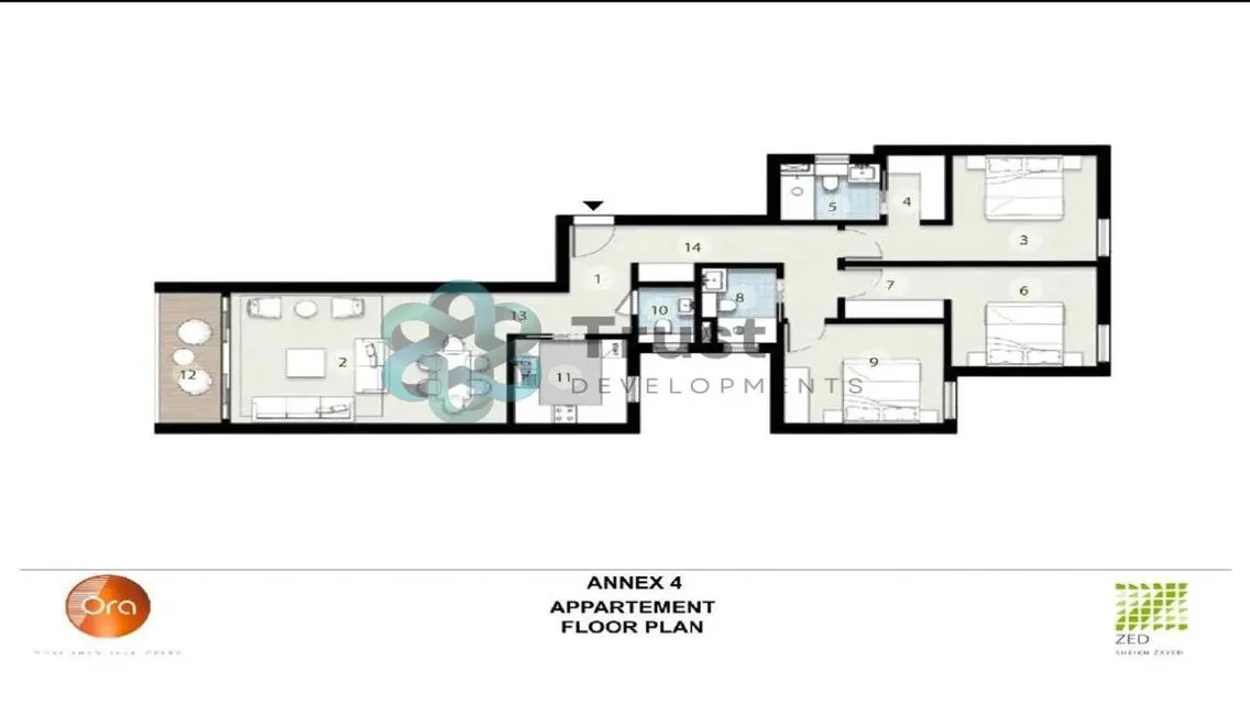 Luxury 161 m² Apartment for Rent in the Heart of the City