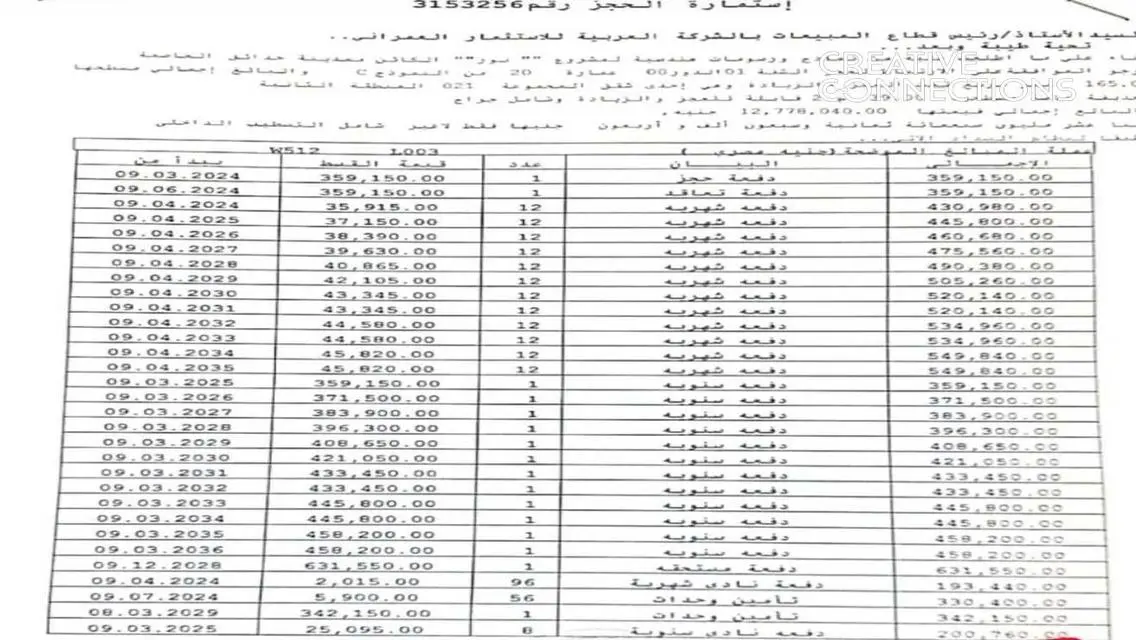 شقة رائعة للبيع بمساحة 165 متر
