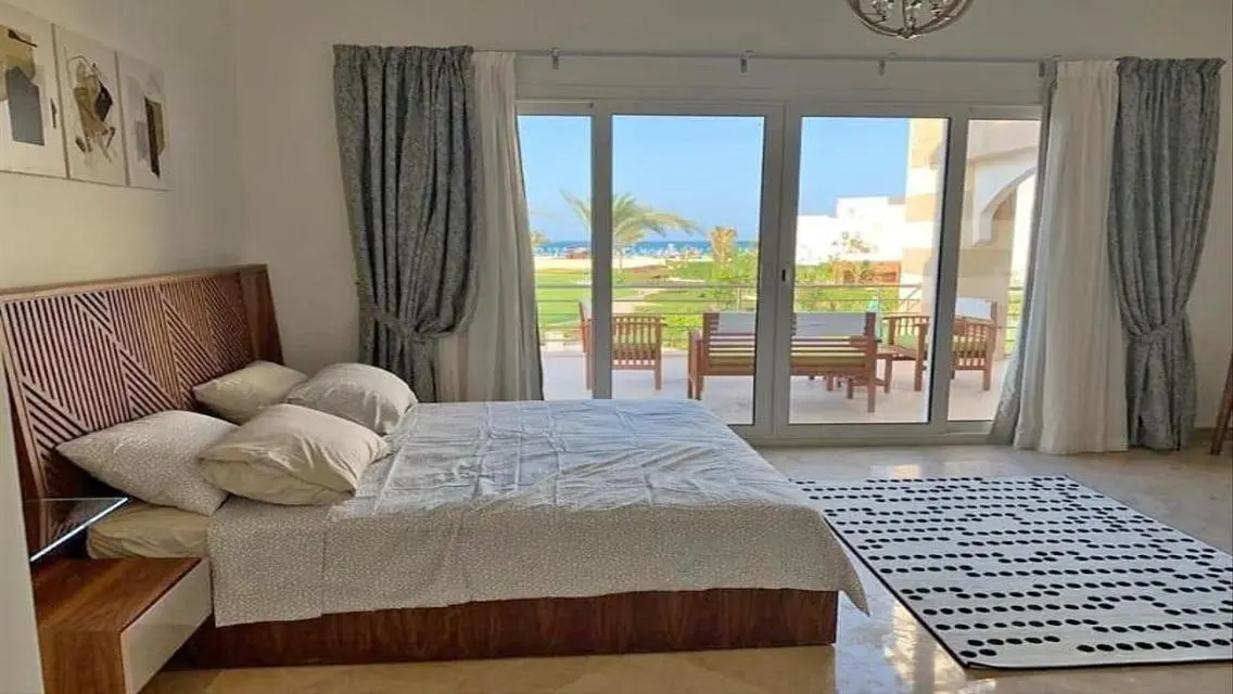 Sea-view Apartment with Private Pool and Garden