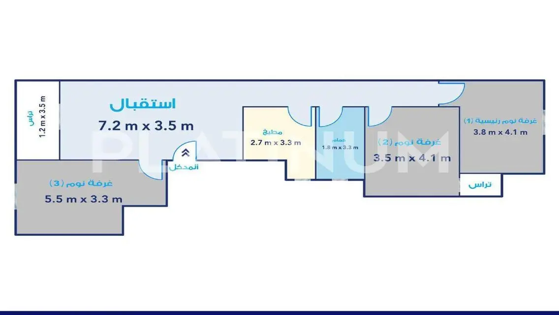 شقة جديدة للبيع بسعر مغري - 3,200,000 جنيه