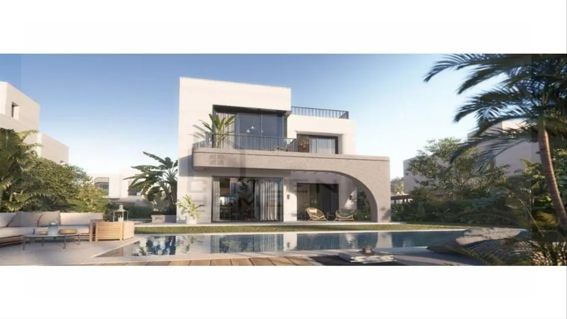 Luxury Villa with Spacious Garden and Shared Pool in Owest