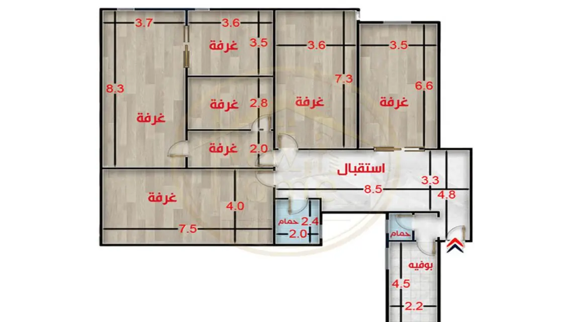 مقر إداري للبيع - 200 متر