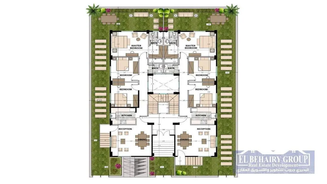 Luxury Apartment in C157 with Balcony and Private Garden