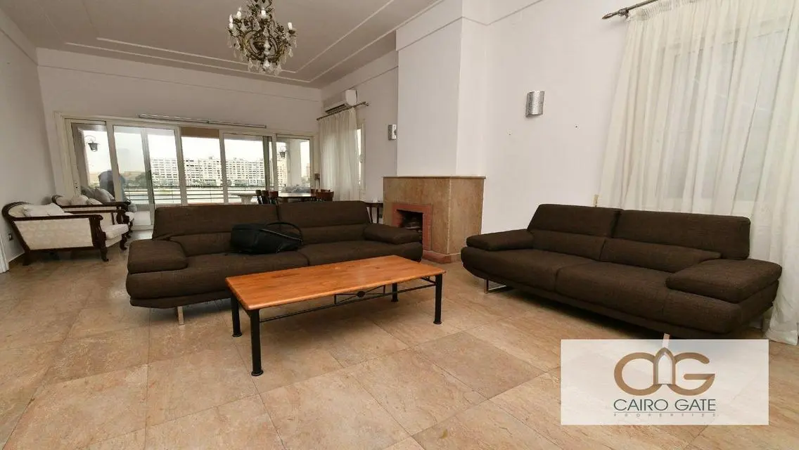 Modern Furnished Apartment with Panoramic Nile View - Zamalek