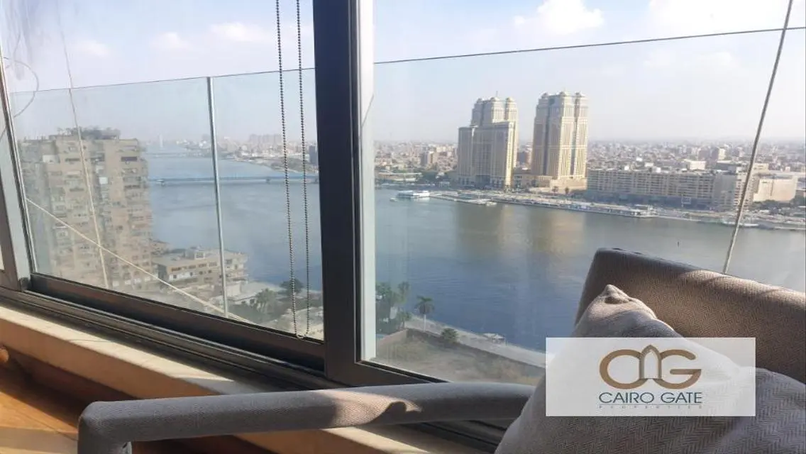 Panoramic Nile View Apartment for Rent in Zamalek