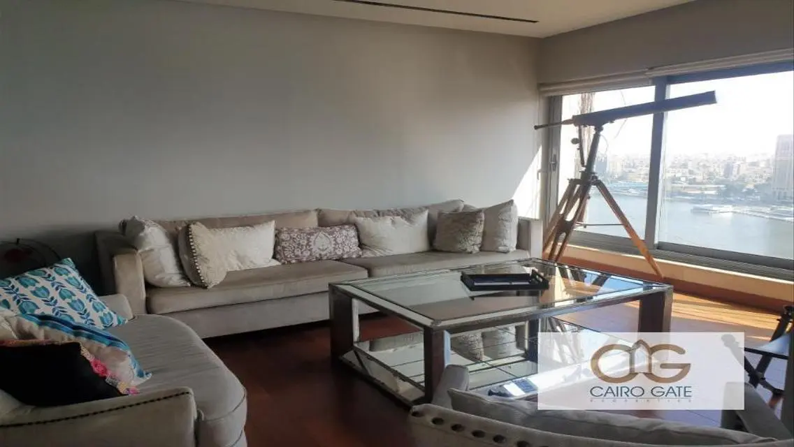 Panoramic Nile View Apartment for Rent in Zamalek