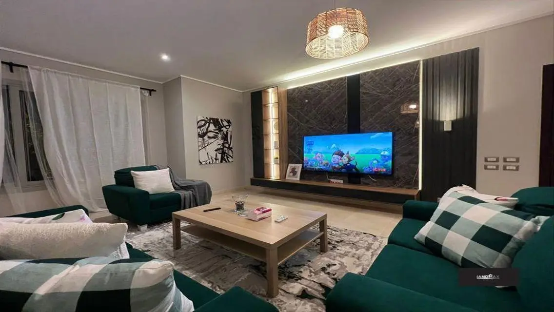 Luxurious Two-Bedroom Apartment with Study Room in Entertainment Area